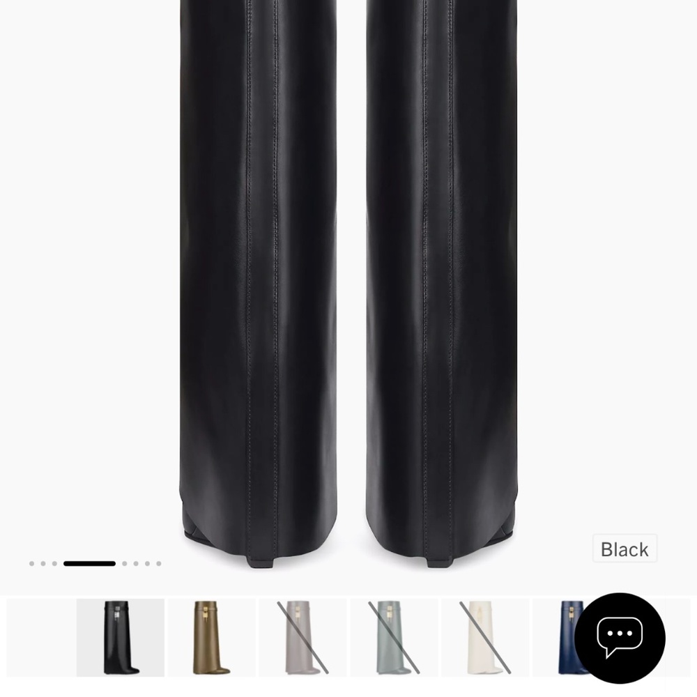 GIVENCHY shark boots knee high